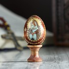 Яйцо сувенирное "Богоматерь Остробрамская", на подставке - фото 12054118