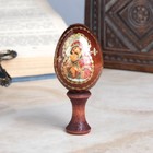 Яйцо сувенирное "Богоматерь Почаевская", на подставке - фото 9556632