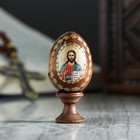 Яйцо сувенирное "Господь Вседержитель", на подставке - фото 319700244
