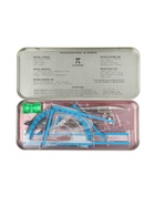 Набор чертежный Calligrata, 9 предметов, в металлическом пенале - Фото 3