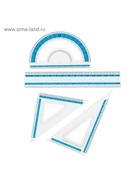 Набор чертежный Calligrata, 9 предметов, в металлическом пенале - Фото 5