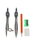 Набор чертежный Calligrata, 9 предметов, в металлическом пенале - Фото 6