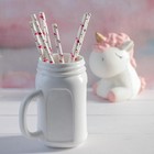 Трубочка для коктейля «Фламинго», набор 12 шт. - Фото 2