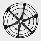 Фруктовница Доляна, 22×22×9.5 см, чёрная - Фото 4