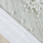 Крючок для штор, роликовый, 27 × 11 мм, цвет белый - Фото 2