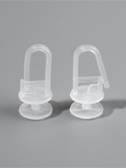 Крючок для штор, гвоздик с замком, 25×12 мм, прозрачный - Фото 3