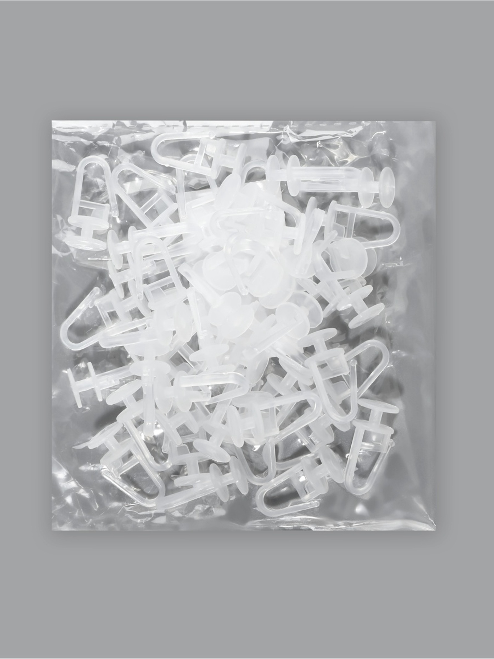 Крючок для штор, гвоздик с замком, d=12×25 мм, прозрачный (3579139