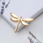 Брошь «Стрекоза», цвет золота - Фото 1