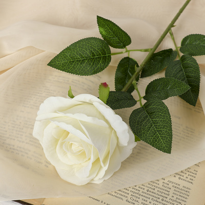 Цветы искусственные «Роза боливийская» 8х55 см, белый