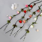 Декор тинги "Розы с шариками" 150 см, (фасовка 5 шт, цена за 1шт) микс - фото 318154332