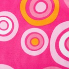 Полотенце пляжное Этель 70*140 см, Розовые круги, микрофибра 250гр/м2 - Фото 2