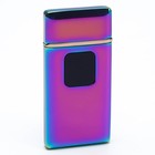 Зажигалка электронная «Люкс», спираль, USB, 7×3.5×0.5 см, хамелеон - Фото 2