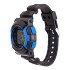 Часы наручные электронные «Космос», ремешок силикон, чёрные - Фото 3