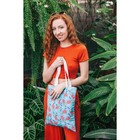 Сумка летняя, отдел на кнопке, без подклада, цвет голубой - Фото 4