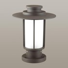 Уличный светильник на столб MITO, 1x18Вт, E27, IP54, цвет коричневый - Фото 2
