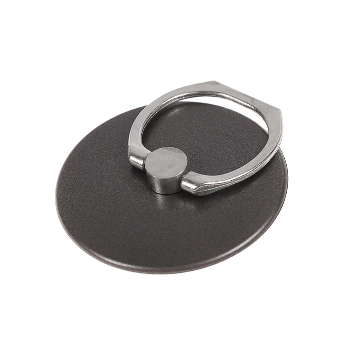 Держатель-подставка с кольцом для телефона Luazon, в форме круга, черный - фото 51480003