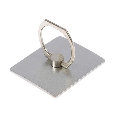 Держатель-подставка с кольцом для телефона LuazON, в форме квадрата, серебристый