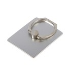 Держатель-подставка с кольцом для телефона LuazON, в форме квадрата, серебристый - Фото 2