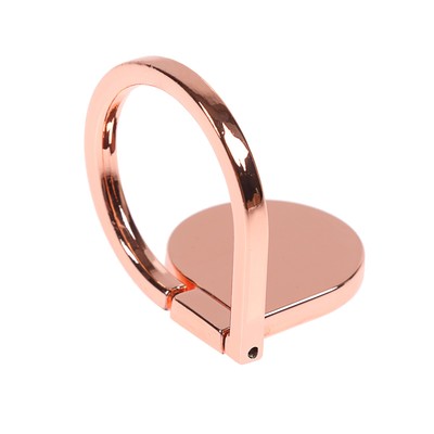 Держатель-подставка с кольцом для телефона LuazON, в форме "Капли воды", розовый