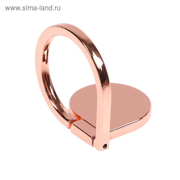 Держатель-подставка с кольцом для телефона LuazON, в форме "Капли воды", розовый