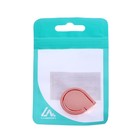 Держатель-подставка с кольцом для телефона LuazON, в форме "Капли воды", розовый - Фото 4