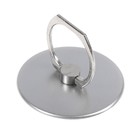 Держатель-подставка с кольцом для телефона LuazON, в форме круга, серебристый - фото 8771347