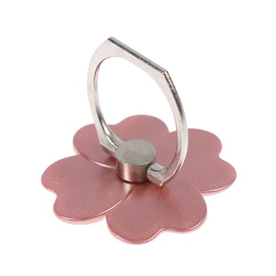 Держатель-подставка с кольцом для телефона LuazON, в форме цветка, розовый