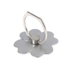 Держатель-подставка с кольцом для телефона LuazON, в форме цветка, светло-серый - Фото 1