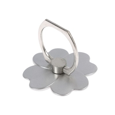 Держатель-подставка с кольцом для телефона LuazON, в форме цветка, светло-серый