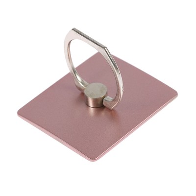 Держатель-подставка с кольцом для телефона LuazON, в форме квадрата, розовый