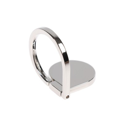 Держатель-подставка с кольцом для телефона LuazON, в форме капли воды, серебристый