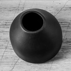 Ваза керамическая "Кемер", настольная, матовая, чёрная, 9 см - Фото 2