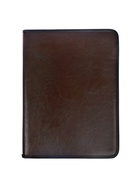 Папка деловая Calligrata «Люкс», искусственная кожа, 360×260×30 мм, металлический прижим, коричневая - Фото 2