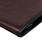 Папка деловая Calligrata «Люкс», искусственная кожа, 360×260×30 мм, металлический прижим, коричневая - Фото 4