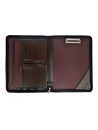 Папка деловая Calligrata «Люкс», искусственная кожа, 360×260×30 мм, металлический прижим, коричневая - Фото 6