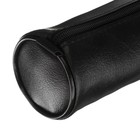 Пенал-тубус для кистей, мягкий, 355 х 65 мм , экокожа, «Канцбург», чёрный - Фото 2