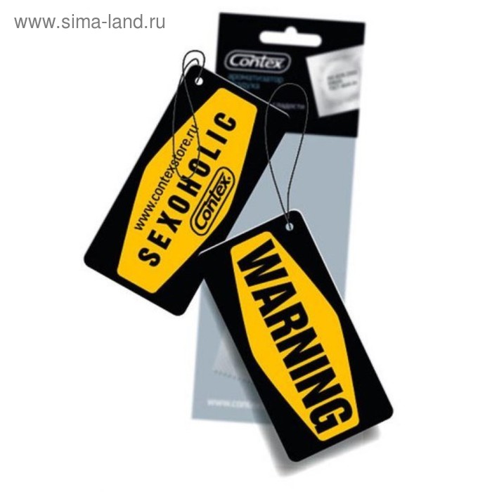 Ароматизатор Contex «Warning sexoholic vanilla», на зеркало 40339a - Фото 1