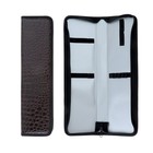 Пенал для кистей, 390 x 120 мм, 5К390 "Вдохновение", кожзам, принт анаконда, коричневый - фото 25473880