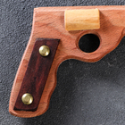 Сувенирное деревянное оружие "Пистолет Шериф", 20 х 11 см, массив бука - Фото 2