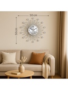 Часы настенные «Кристаллы», серия: Ажур, плавный ход, d=35 см, циферблат 13 см - Фото 3