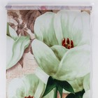 Штора рулонная «Тюльпаны белые», 60×200 см (с учётом креплений 3,5 см) - Фото 5