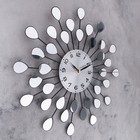 Часы настенные, серия:Ажур, "Зеркальные лепестки", плавный ход, d-10 см, 40 х 40 см - Фото 2