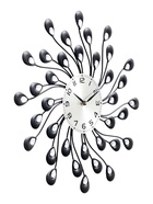 Часы настенные интерьерные «Лепестки с кристаллами», серия: Ажур, бесшумные, плавный ход, 38×38 см, d=13 см, от батарейки 1×АА - Фото 5