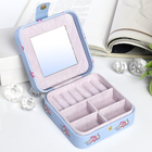 Шкатулка кожзам для украшений "Маленькая лама" 5,5х11,7х11,7 см - Фото 2