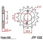 Звезда передняя, ведущая JTF1322, стальная, цепь 520, 14 зубьев 4138524 - фото 305420737