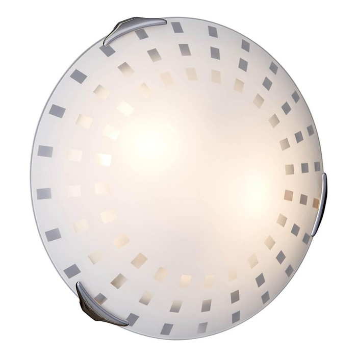 Светильник QUADRO WHITE 2x60Вт E27 хром, белый - Фото 1