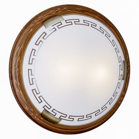 Светильник GRECA WOOD 2x60Вт E27 бронза, коричневый