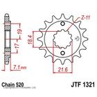 Звезда передняя, ведущая JTF1321, стальная, цепь 520, 13 зубьев 4138522 - фото 305421053