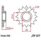 Звезда передняя, ведущая JTF577, стальная, цепь 520, 16 зубьев 4138684 - фото 305421093