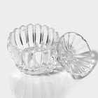 Сахарница Доляна «Любава», 250 мл, 10×10.5 см, стекло - Фото 4